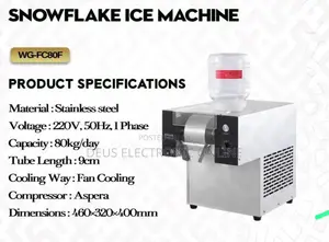 *Mashine Ya Snowflake Ice Cream*  Zinapatikana Cke
