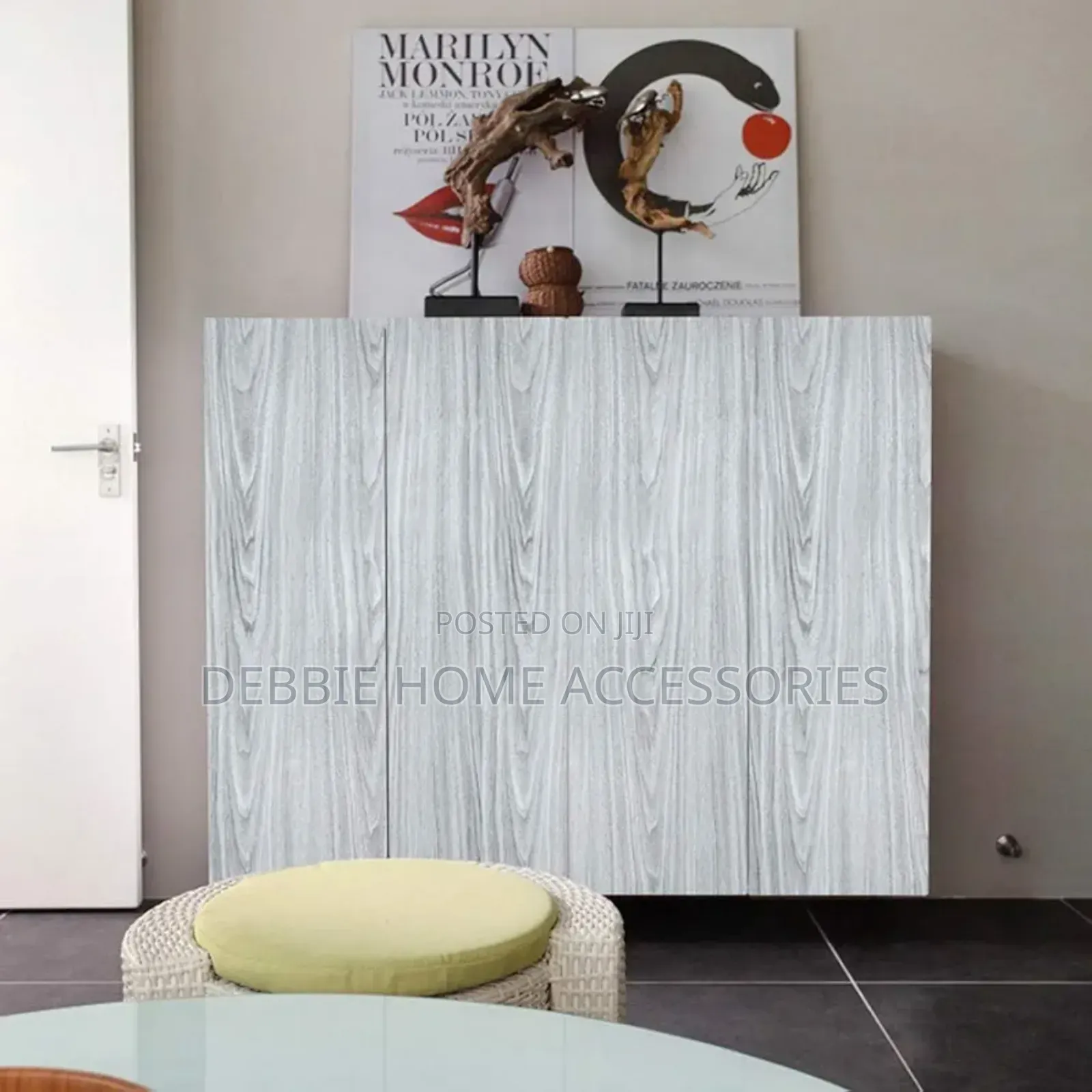 Gray Wallpaper 10m Size (Inagundi /Has Glue)
