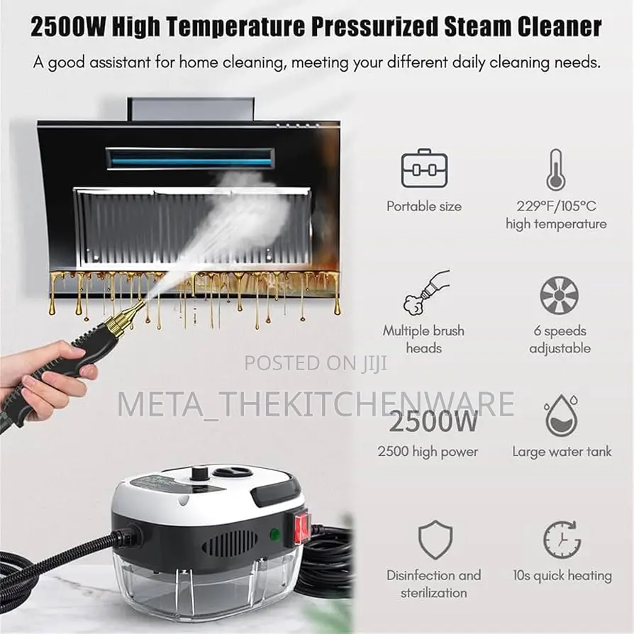 Portable Multifunction High Pressure Steam Cleaning Machine 2500w