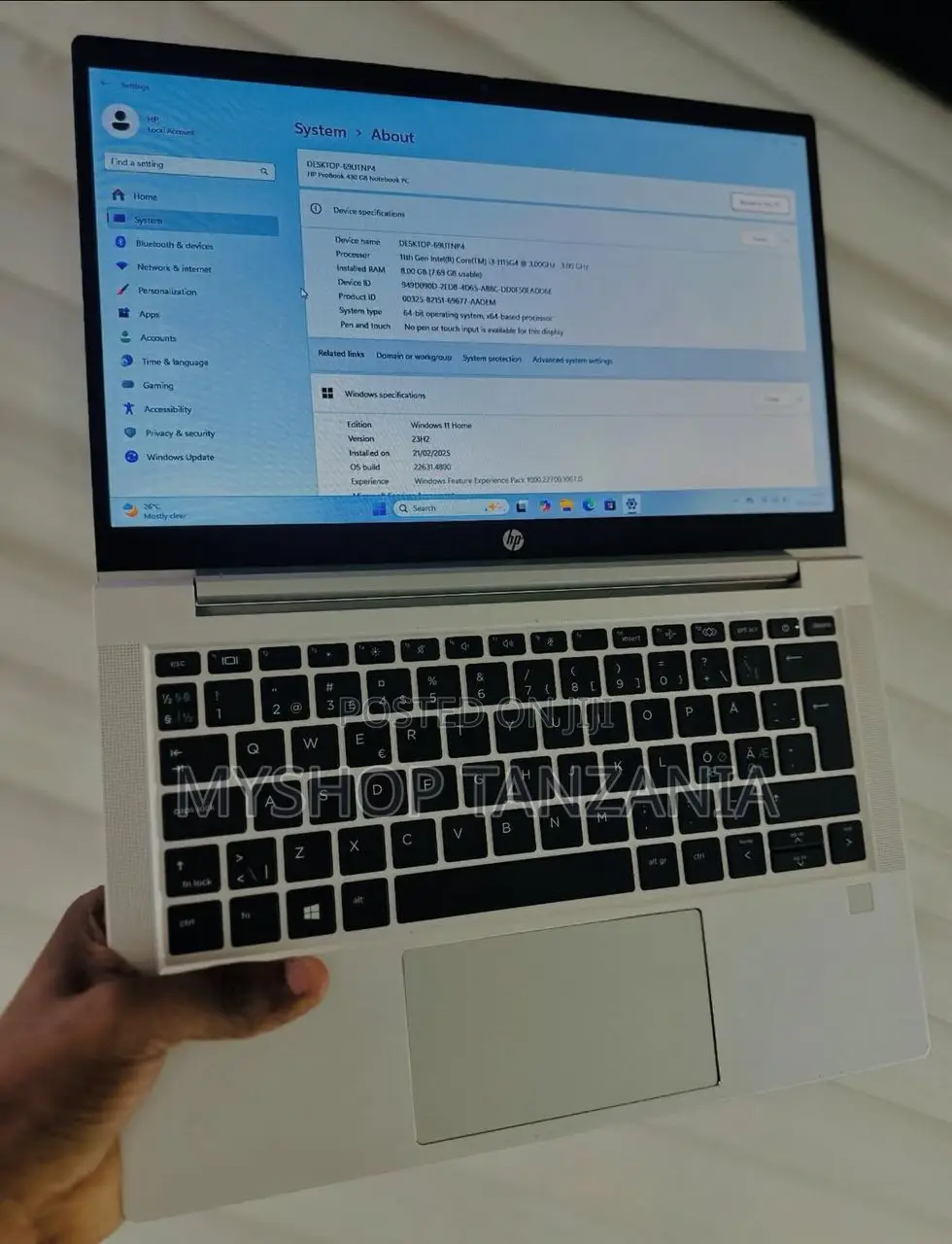 Laptop HP ProBook 430 G8 8GB Intel Core I5 SSD 256GB