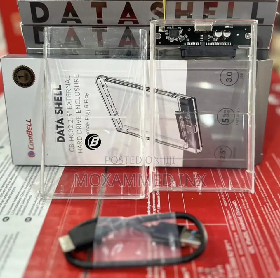 Coolbell HDD Case Usb 3.0 Data Shell Transparent
