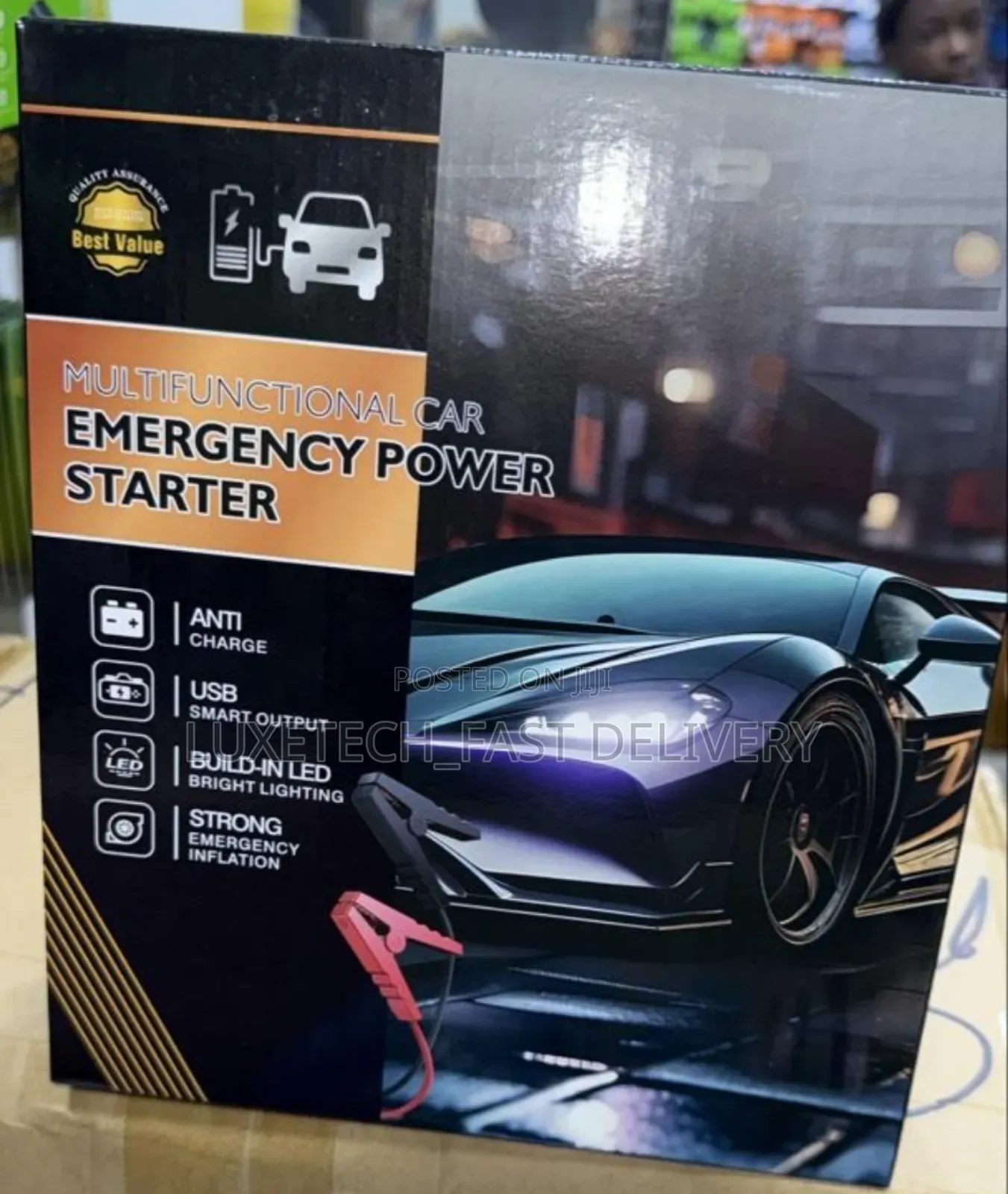 Portable Car Jump Starter and Tire Inflator