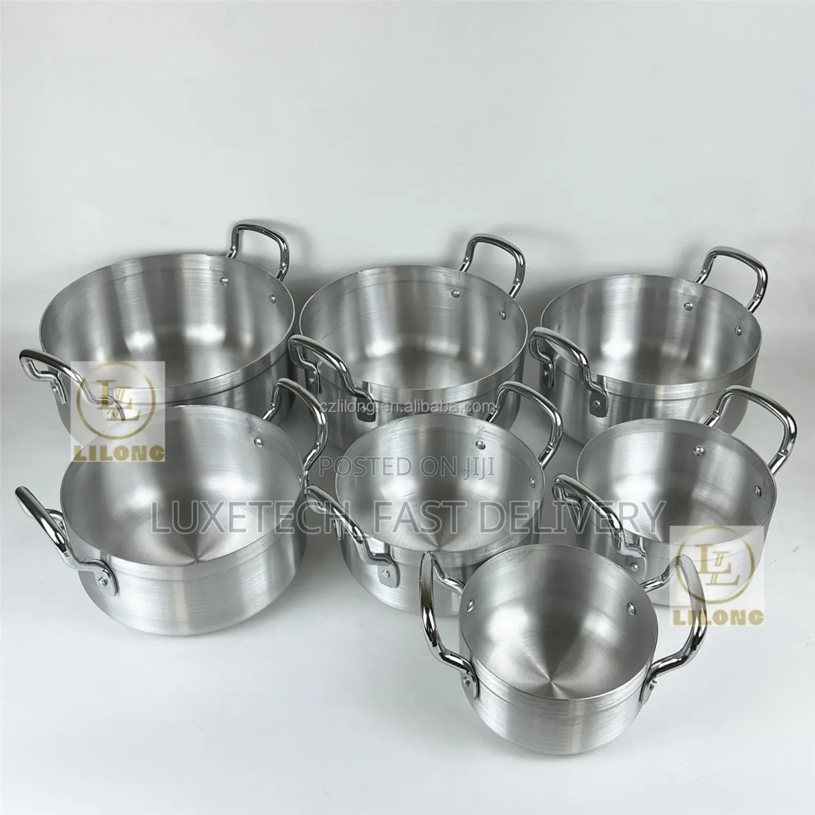 Aluminum Cookware Set 7-Piece - Sufuria (Cooking Pots)