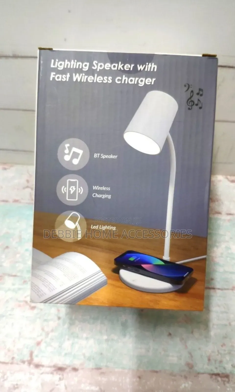 3;In-1 Wireless Charging Bluetooth Speaker