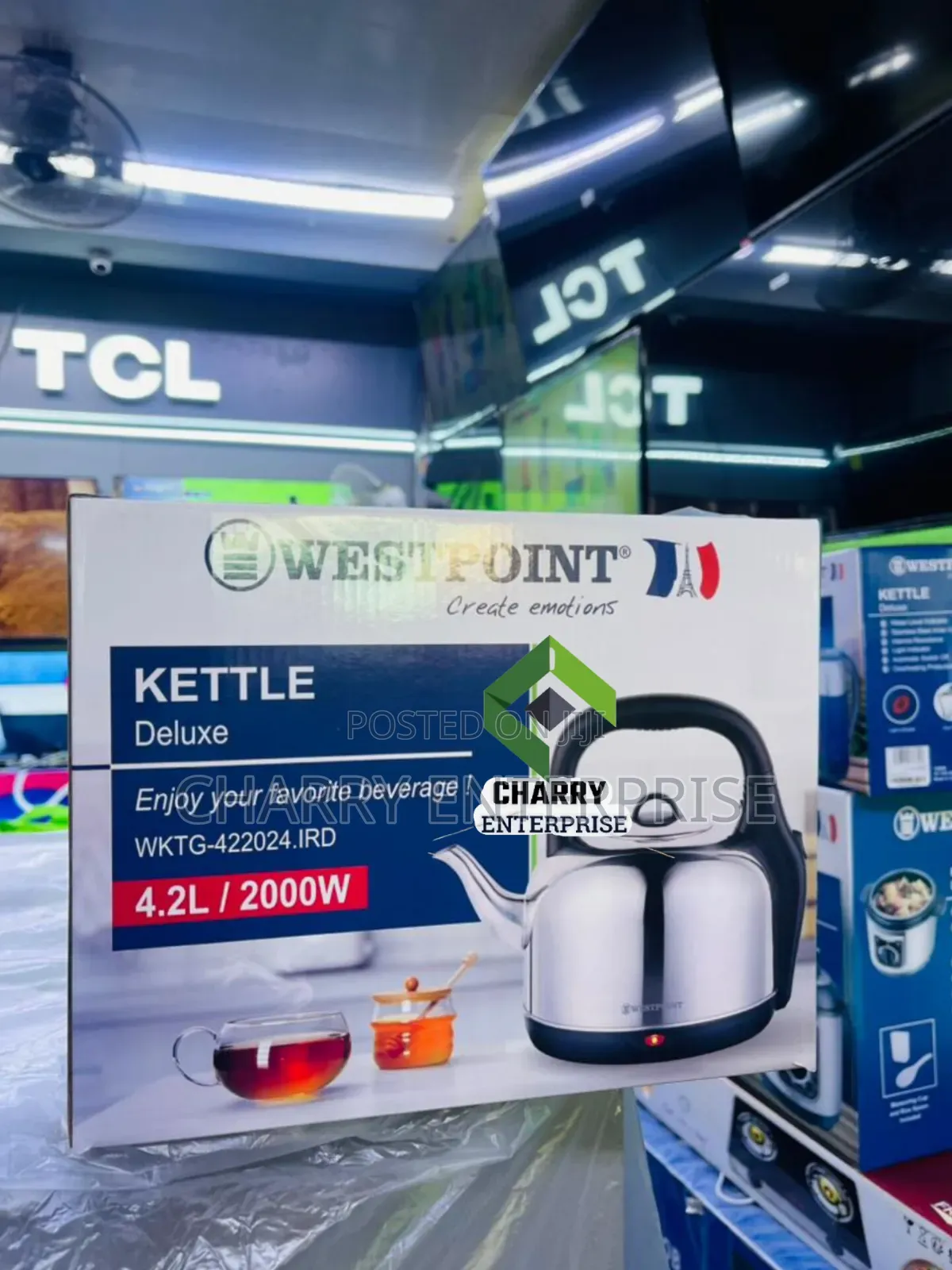 Original Westpoint Kettle/ Birika Ya Kuchemsha Maji 4.2l With 2000w