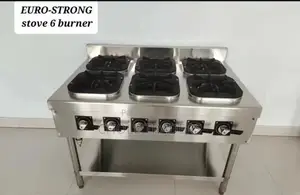 Commercial 6-Burner Gas Stove