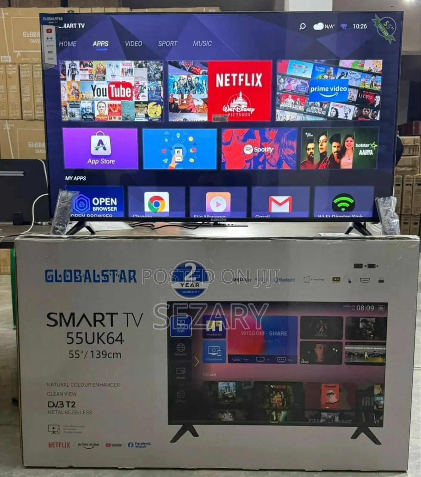 Globalstar 55inch Smart Tv Uhd 