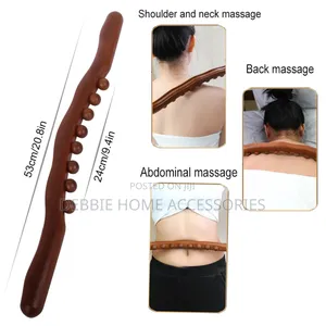Wood Therapy Massage Roller Stick Tools With 8 Beads