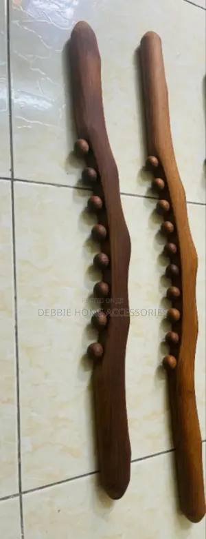 Wood Therapy Massage Roller Stick Tools With 8 Beads