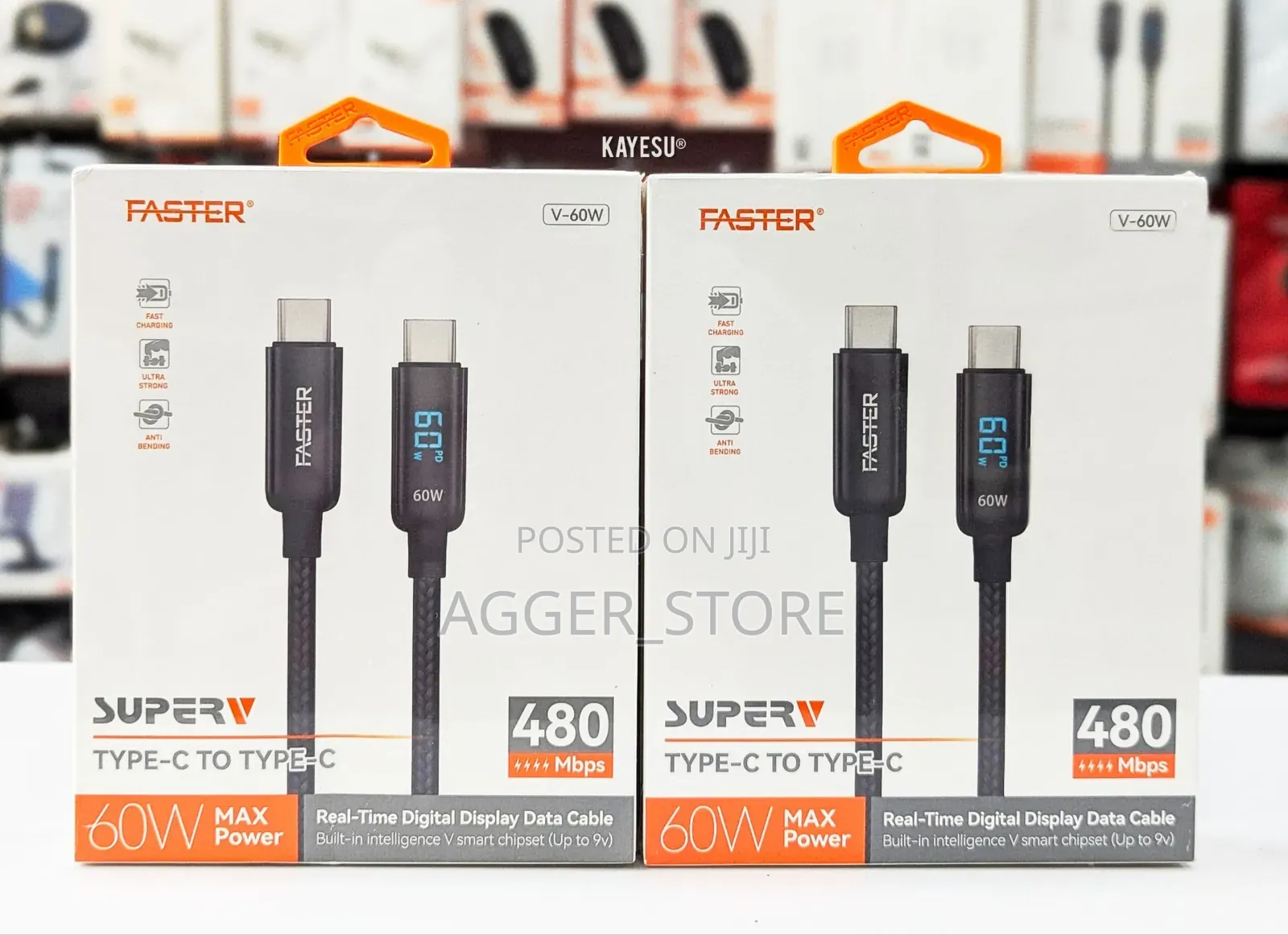 Faster 60w Display-Chager Cable (Type-C to Type-C)