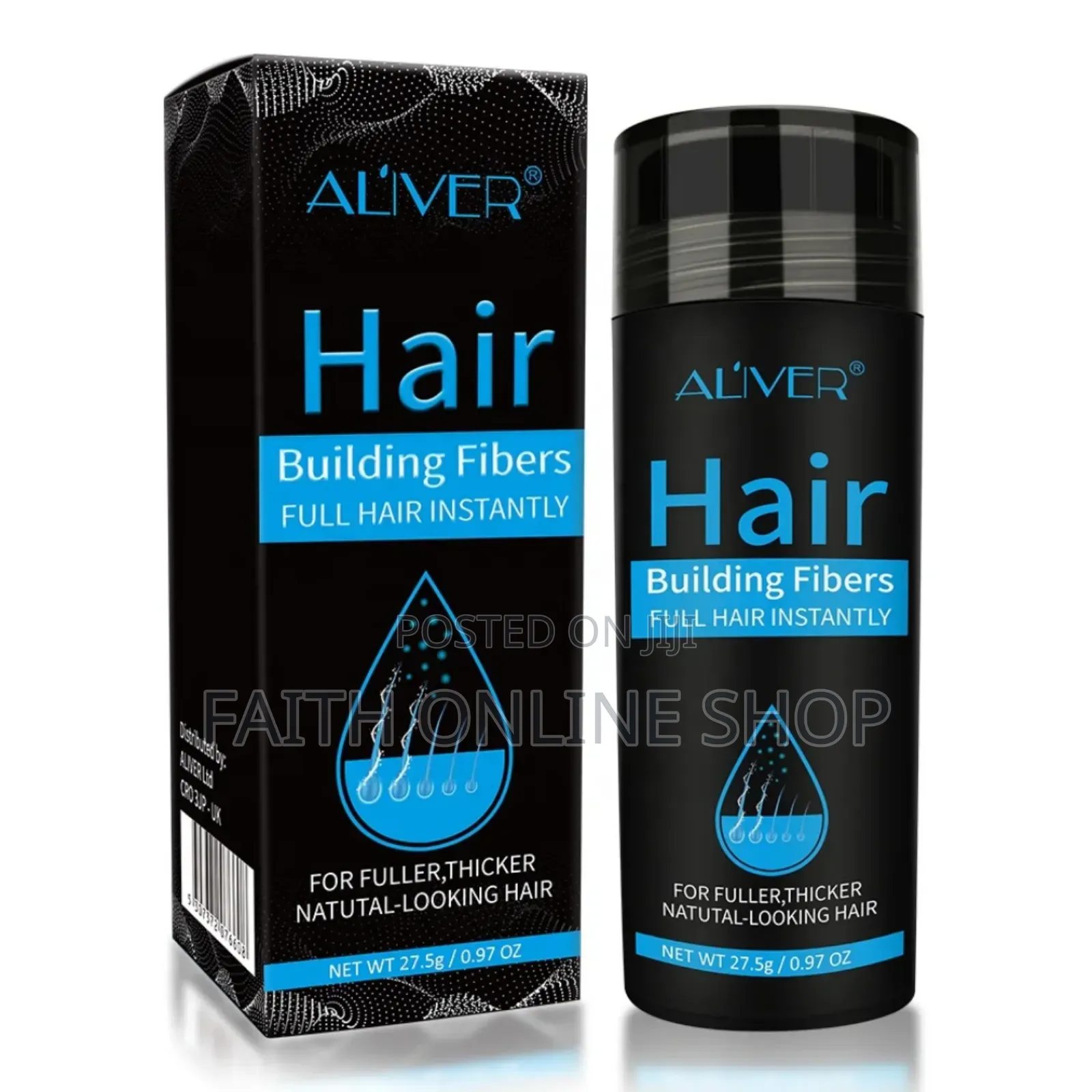 Aliver Hair Fibres 27.5g Hair Loss Concealer Thickening Powder