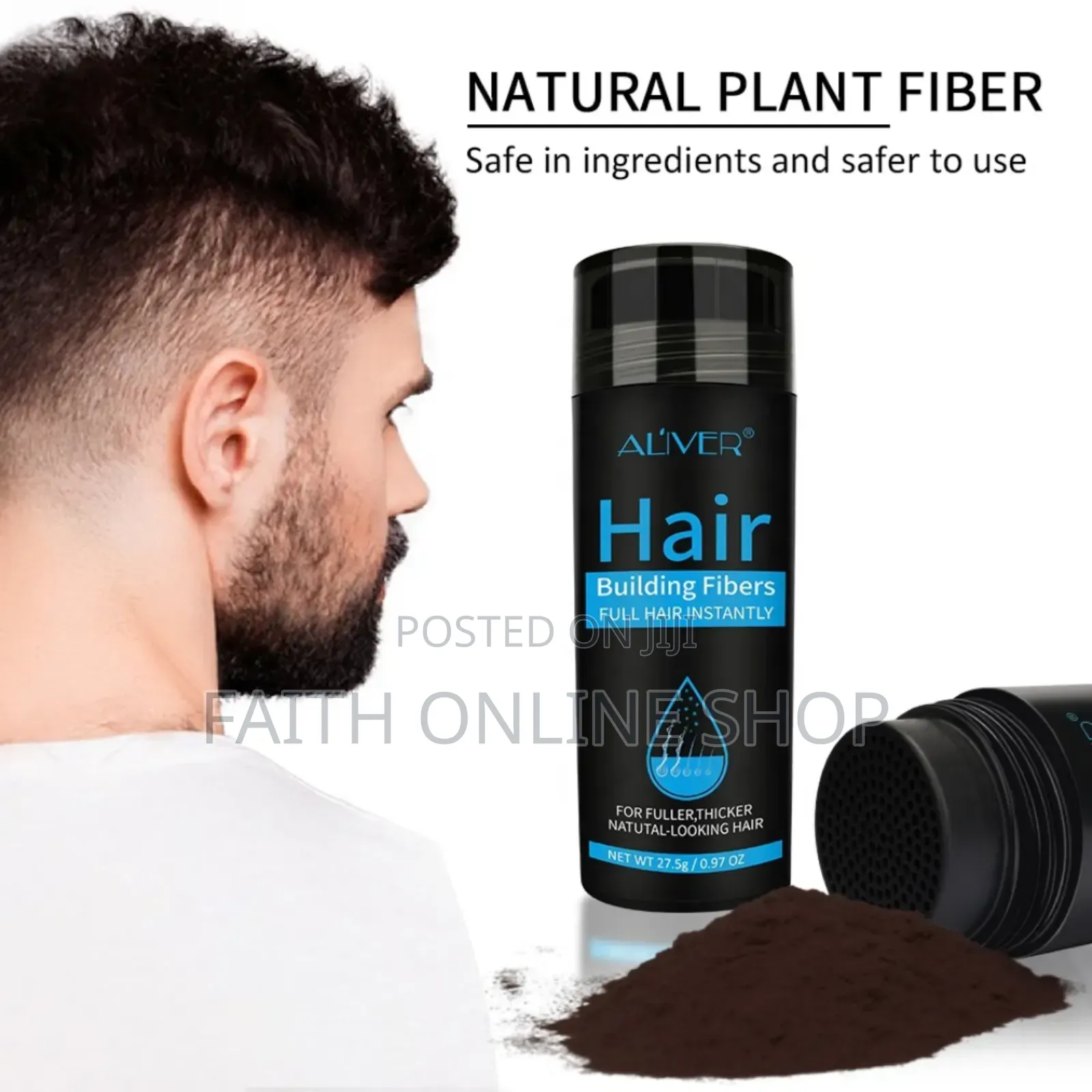 Aliver Hair Fibres 27.5g Hair Loss Concealer Thickening Powder