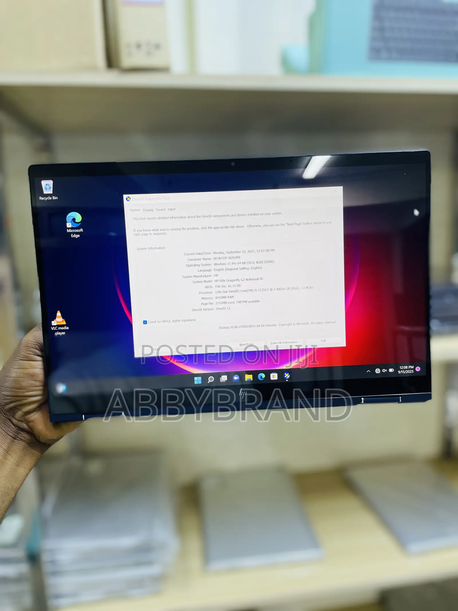 New Laptop HP Dragonfly G2 8GB Intel Core I5 SSD 512GB