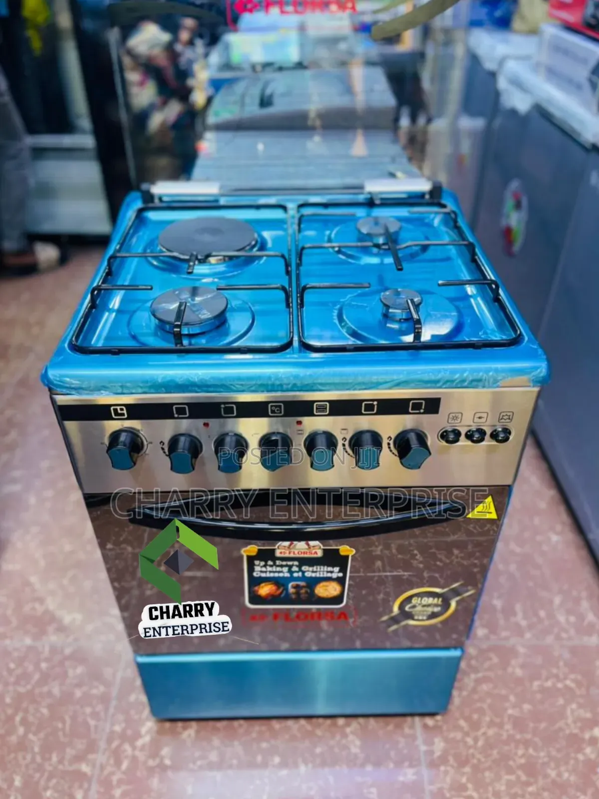 Best Quality Florsa Cooker 3gas +1electric + Electric Oven 60*60cm