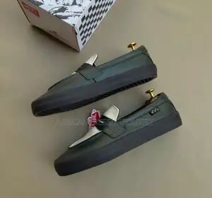 Vans Skete Loafer in Black White Leather Quality Collection Size41–45