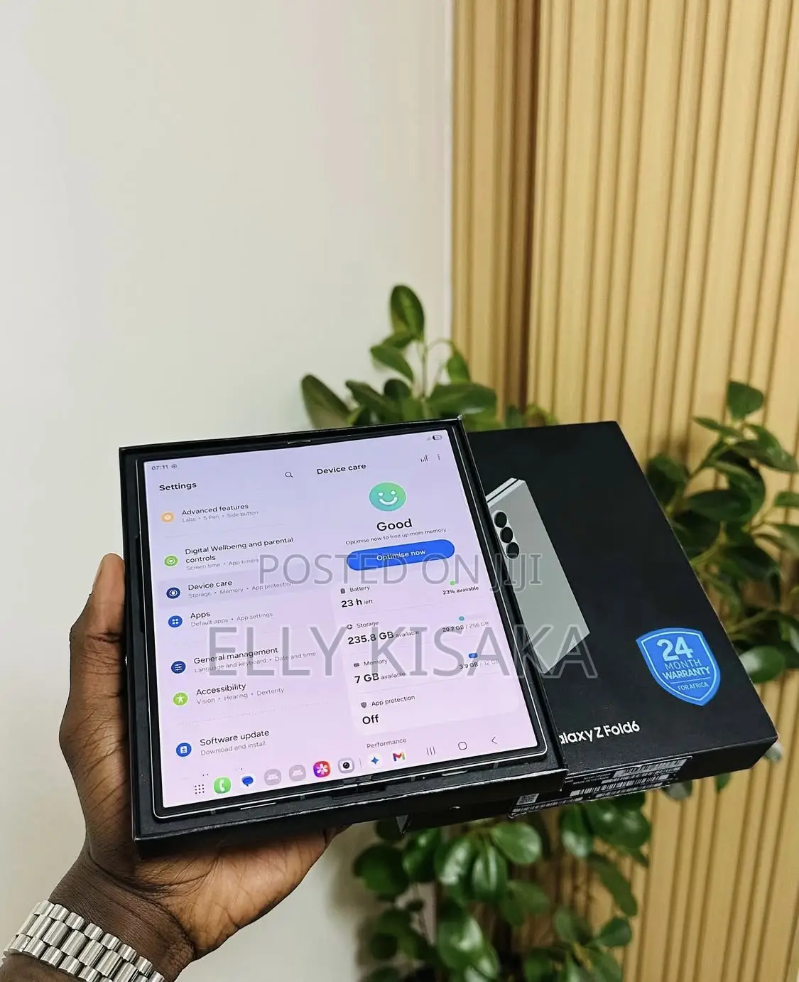 New Samsung Galaxy Z Fold6 256 GB Black