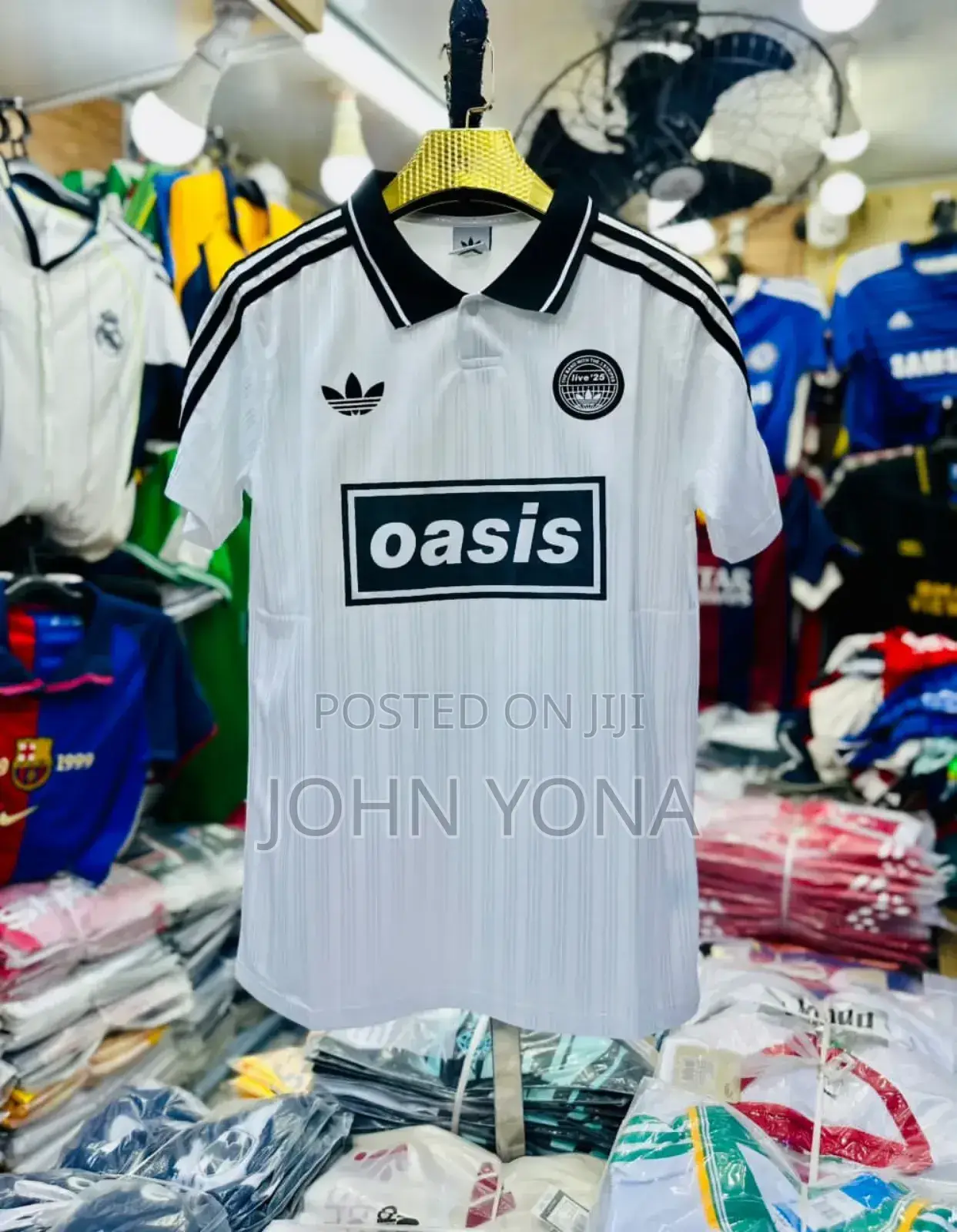 Jacquard Jersey White Oasis