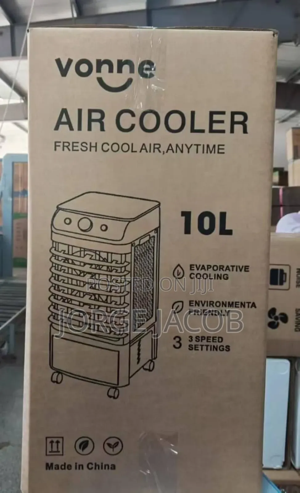 Vonne 10l Air Cooler, an Evaporative Cooler Provide Fresh, Cool Air.