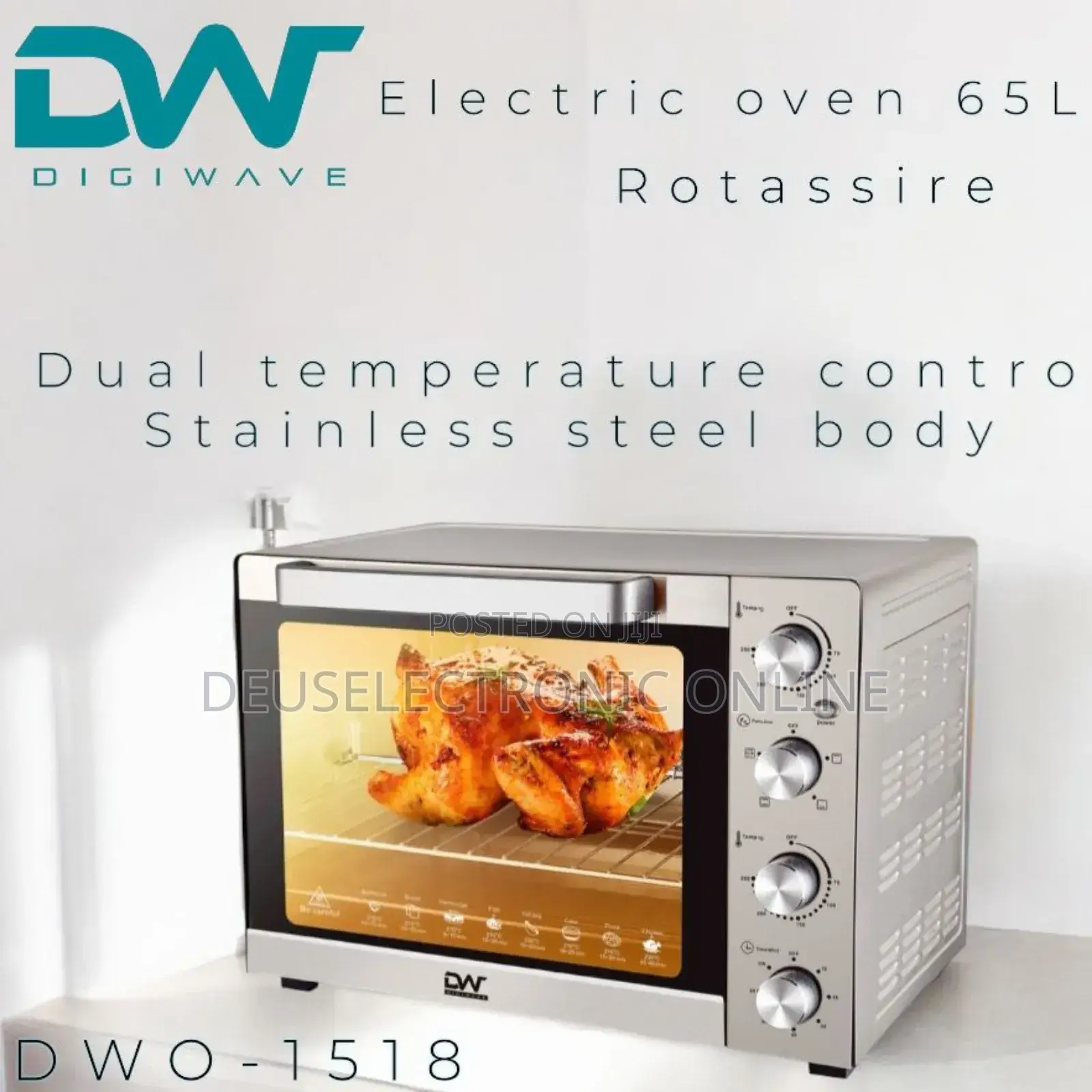 *Digiwave Electric Oven 65l