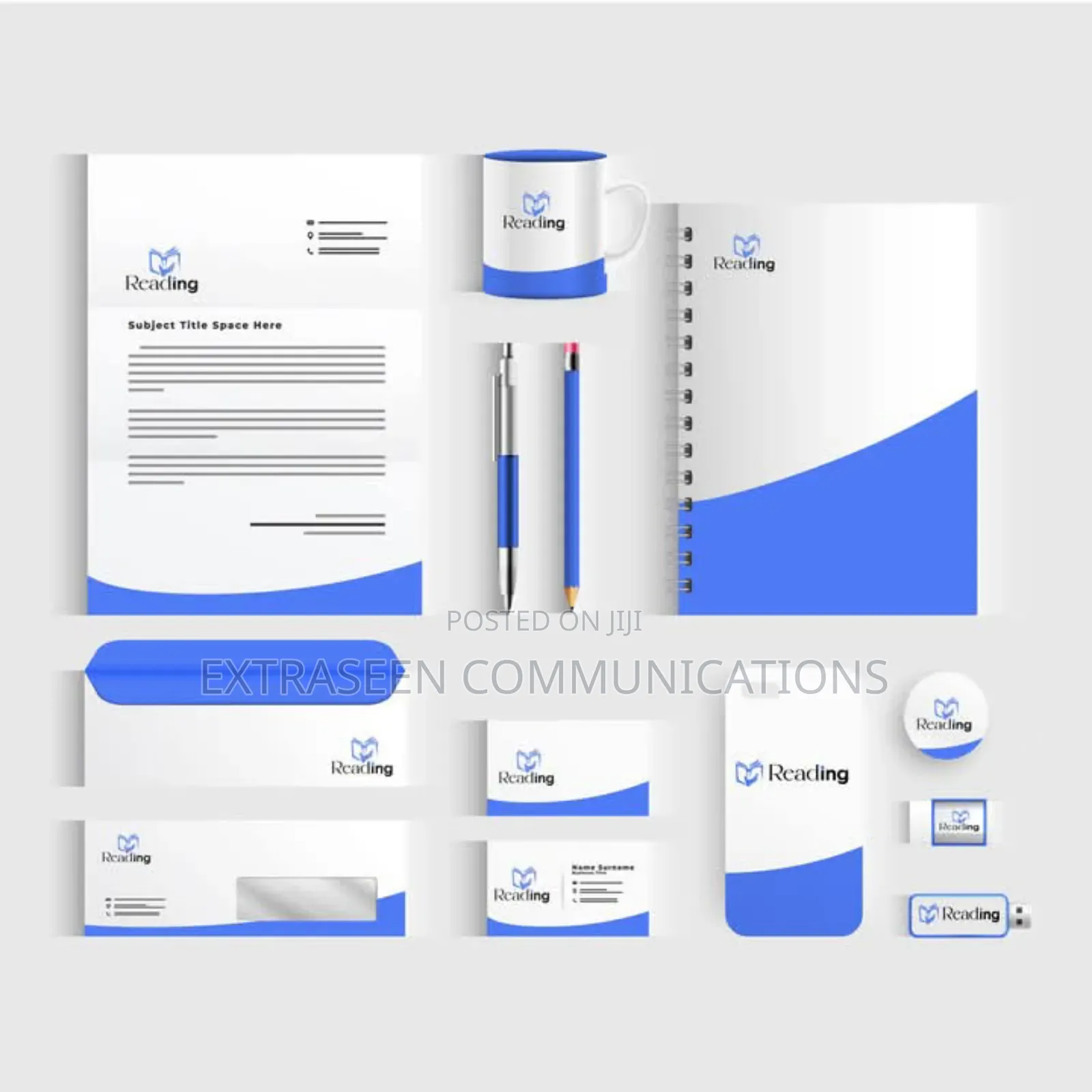 Design and Print: Coprofiles Letterhead, Business Card, Evelop and Pen