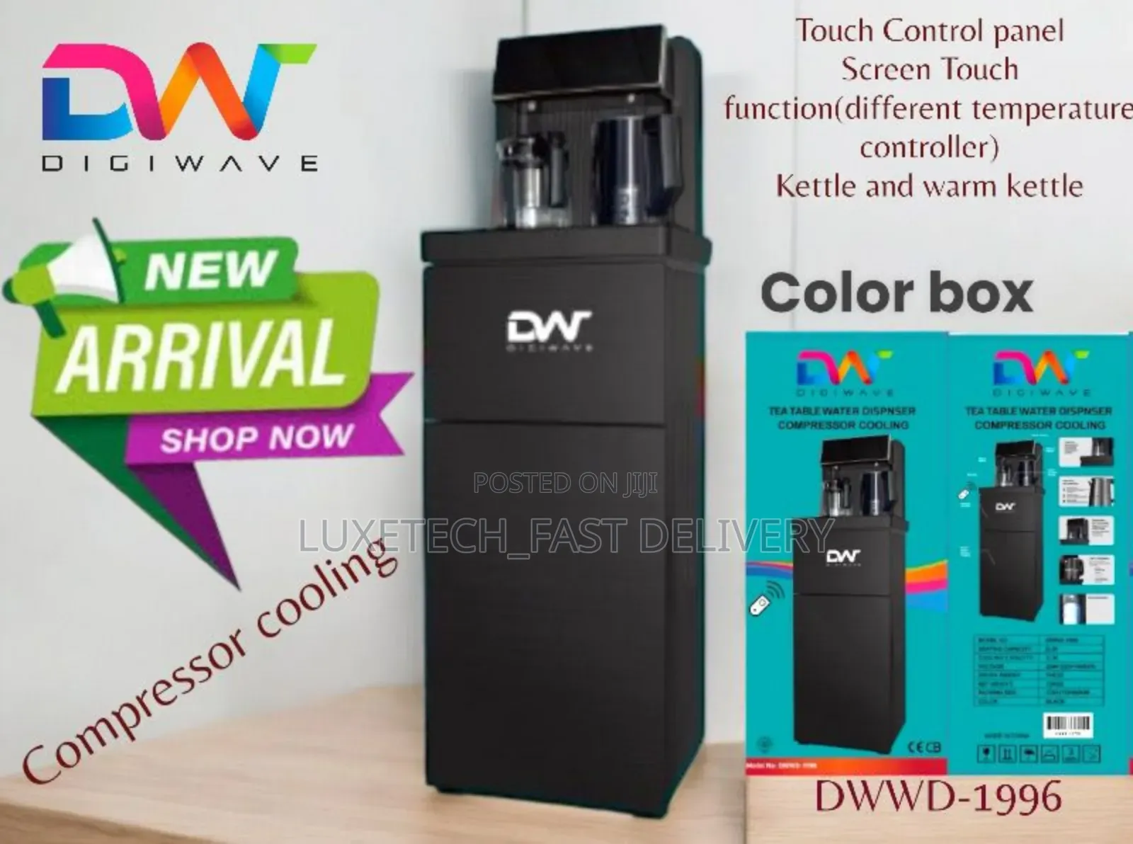 Digiwave Digital Tea Station With Touch Screen + Water Dispenser