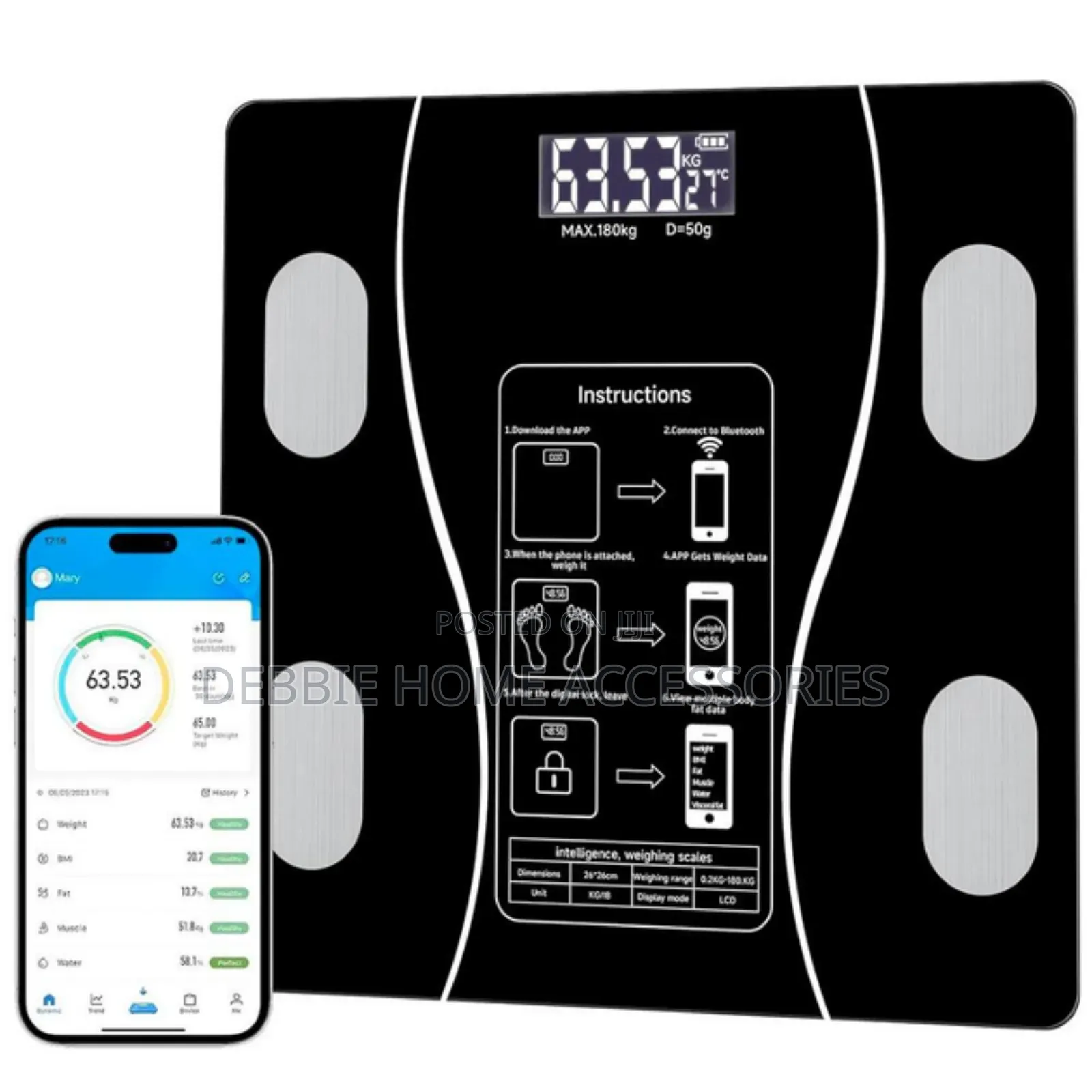 Smart Body Scale - Bluetooth