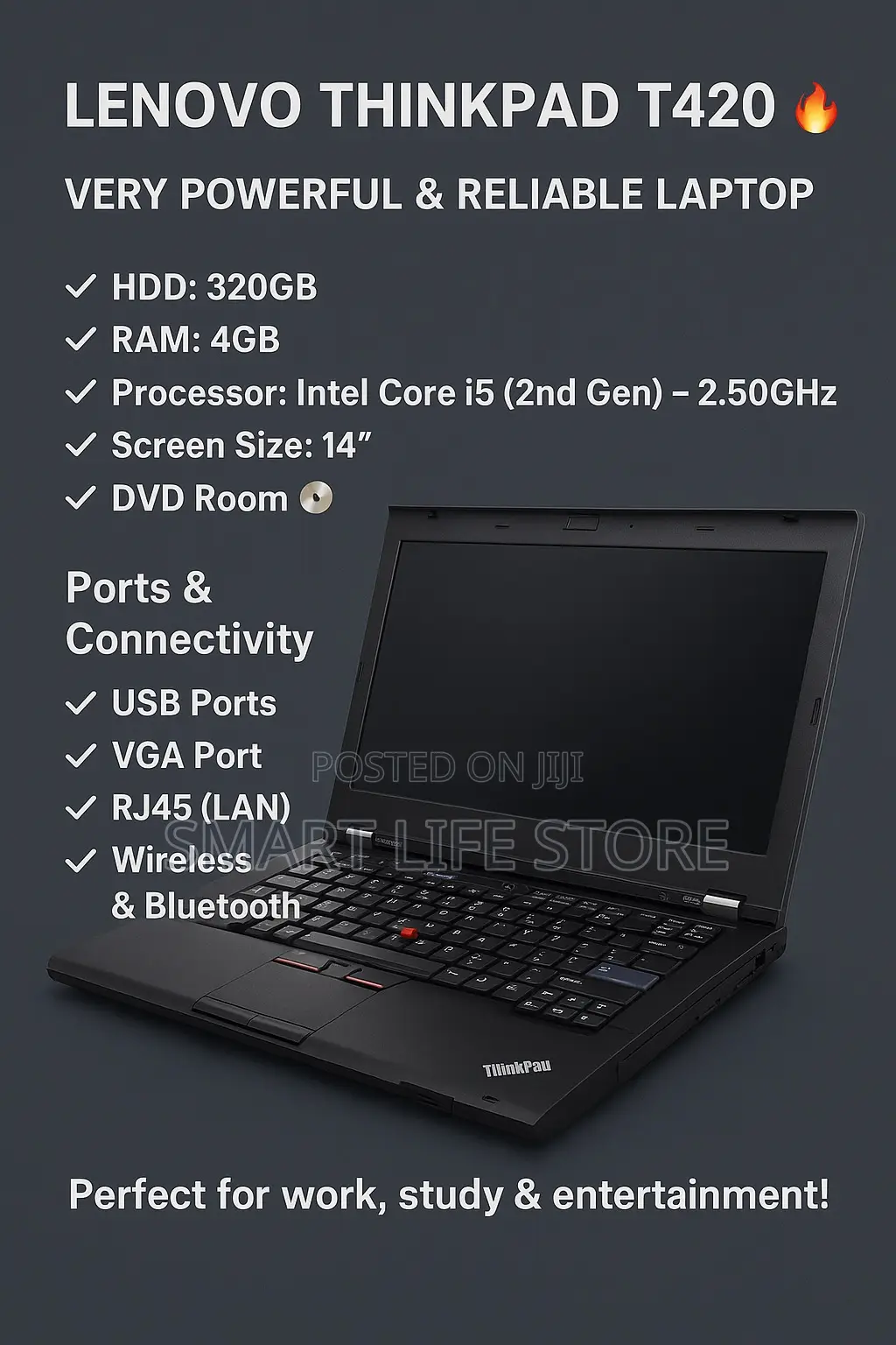New Laptop Lenovo G500 4GB Intel Core I5 HDD 320GB