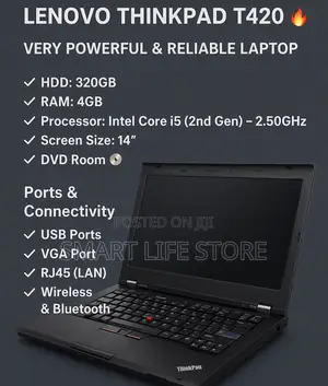 New Laptop Lenovo G500 4GB Intel Core I5 HDD 320GB