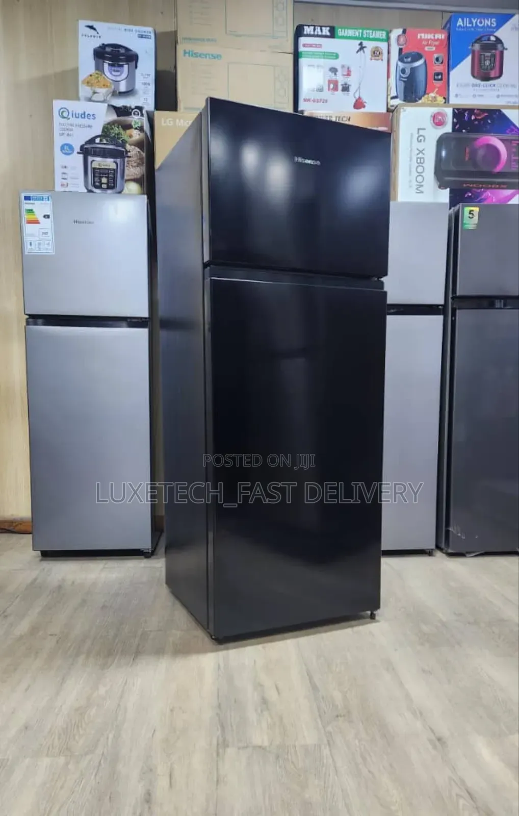 Hisense Fridge 205 Litres (Black Design)