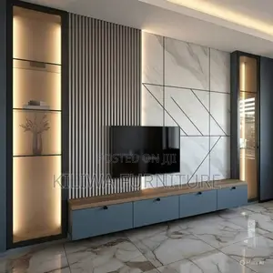 Tv Showcase and Panel Decoration