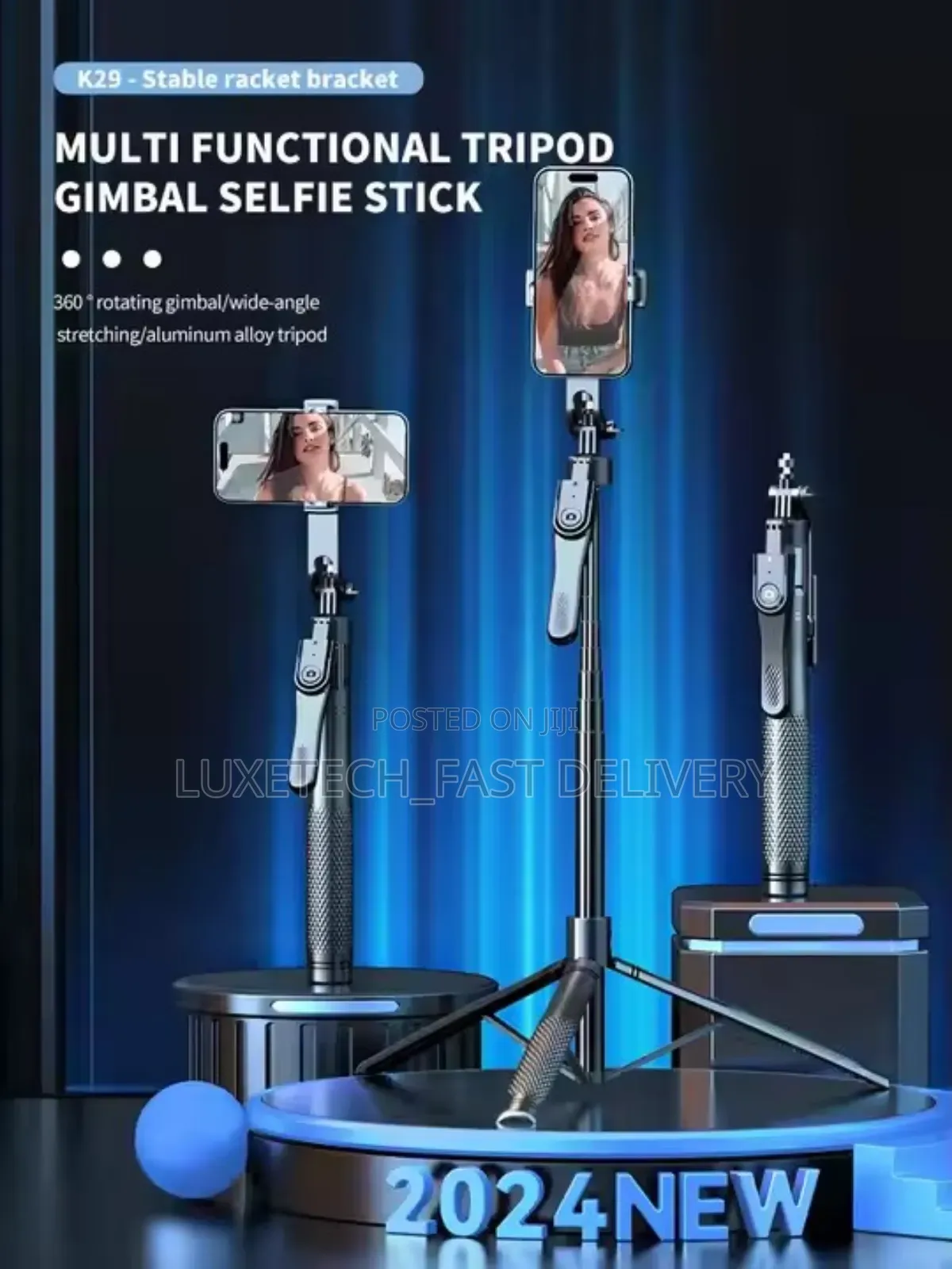 Ultra-Long Selfie Stick Tripod 2.15 Meters (85 Inch)