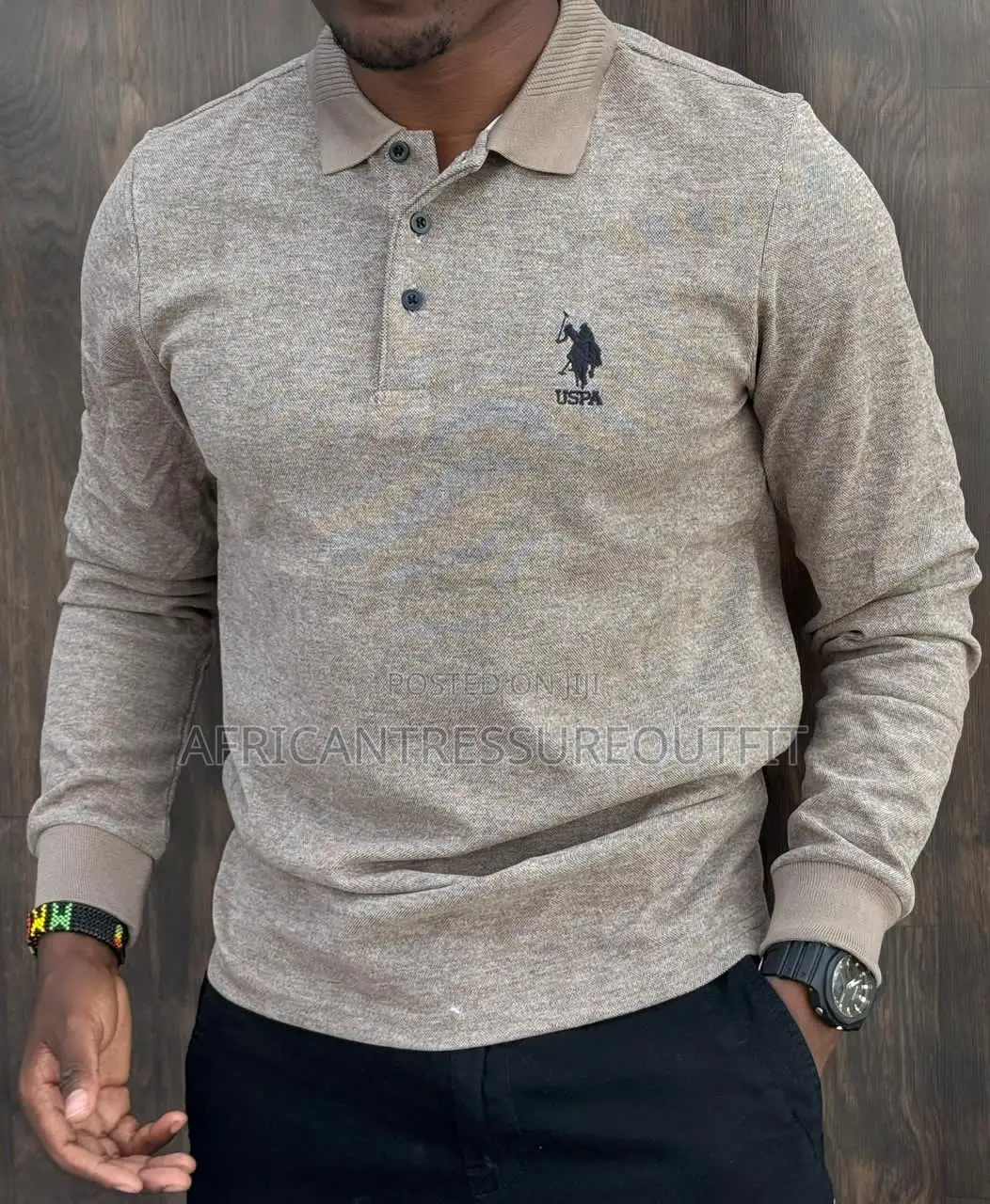 Polos Longsleeve Collection Cotton Texture Available Size M—2xl