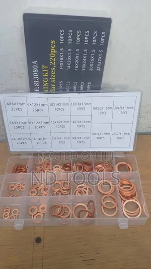 Copper Washer Kit 220pcs