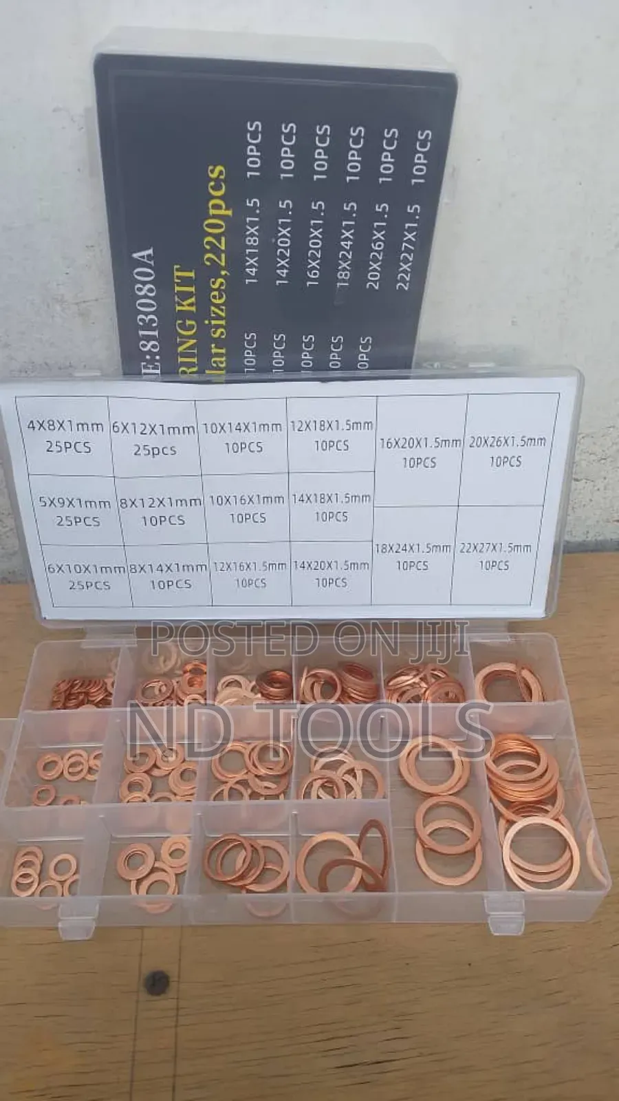 Copper Washer Kit 220pcs