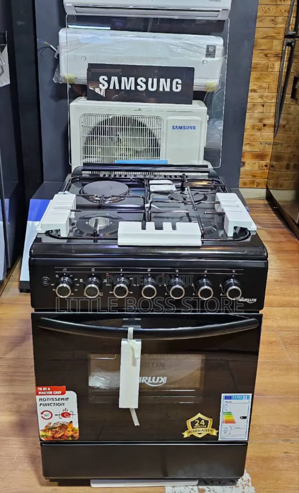 Airlux Cooker 3 Gas 1 Electric (60*60cm)