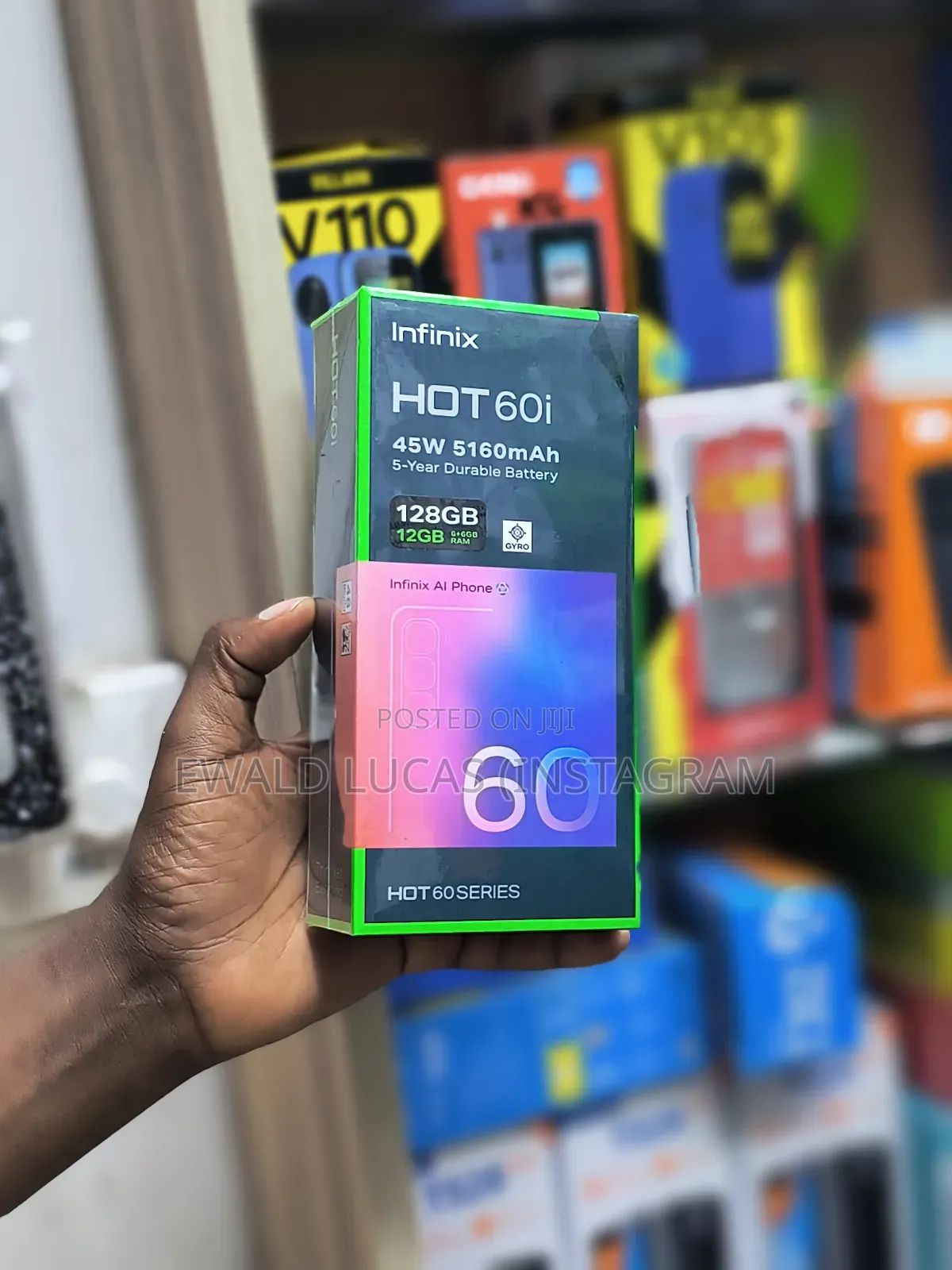 New Infinix Hot 60i 128 GB Black