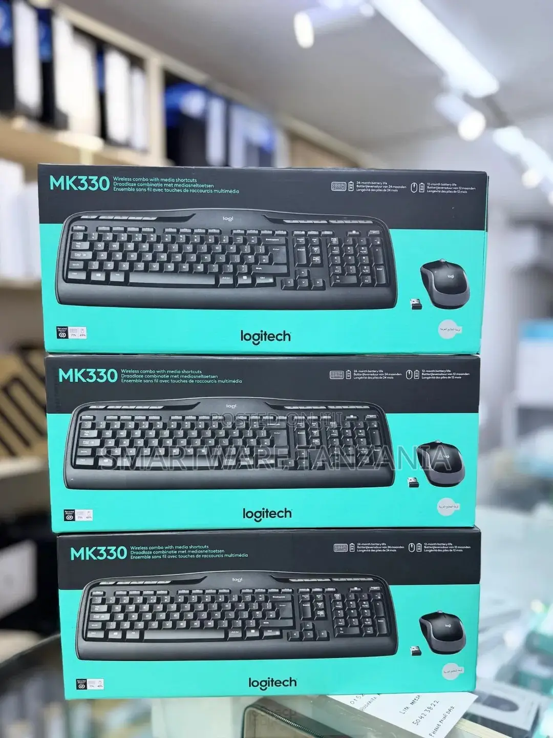 Logitech Mk330 Wireless Keyboard And Mouse Combo For Windows