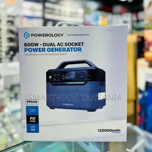 Powerology 120000mah 600w Dual Ac Socket Power Generator