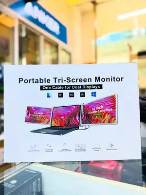 Triple Monitor for Laptop Screen Extender Dual Monitor 14 Inch FHD