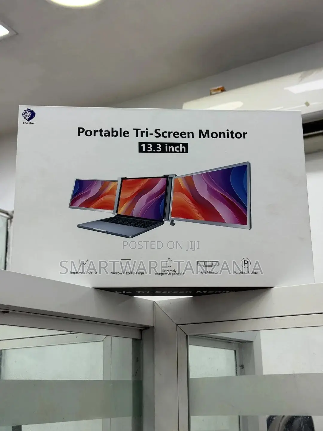 Triple Screen Portable Monitor 13.3'' FHD 1080p for Laptop Extender