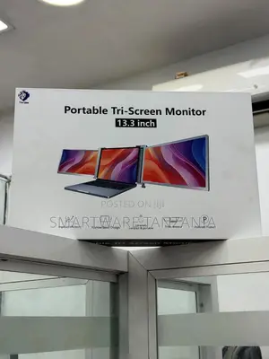 Triple Screen Portable Monitor 13.3'' FHD 1080p for Laptop Extender