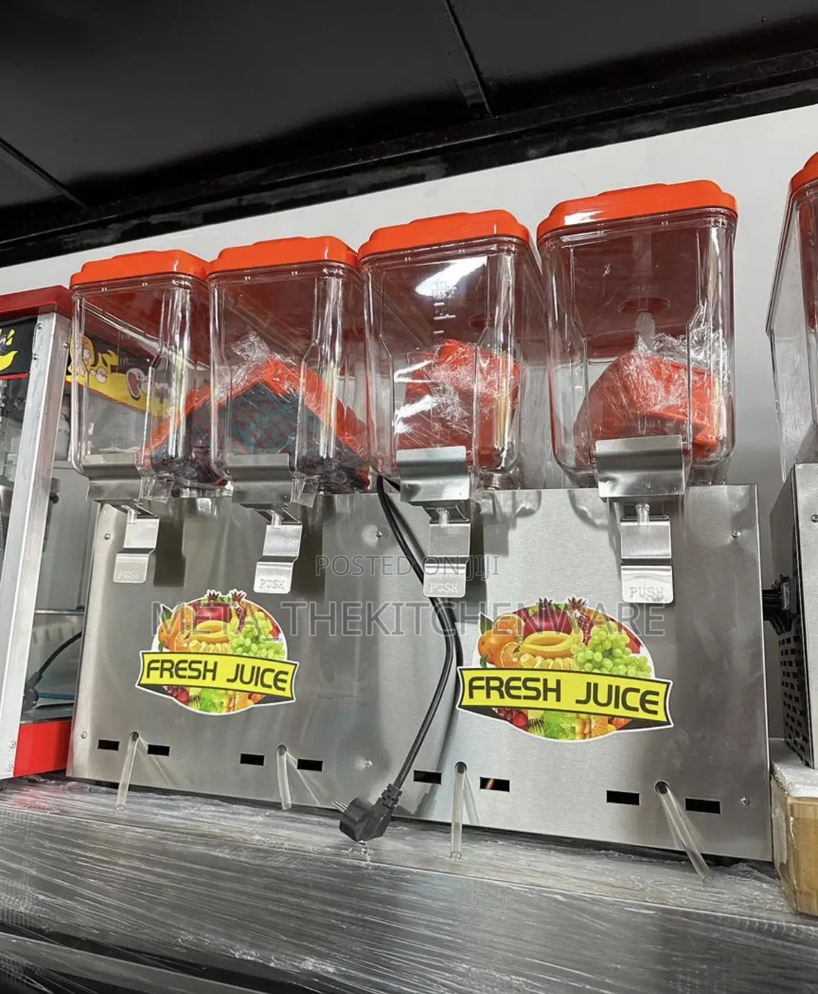 Commercial Juice Dispenser 4 Tanks 72l