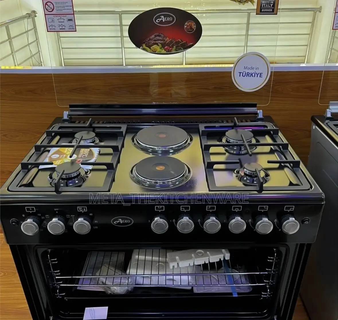 Aero Cooker 4 Gas + 2 Electric Hot Plates + Electric Oven (90 X 60)Cm