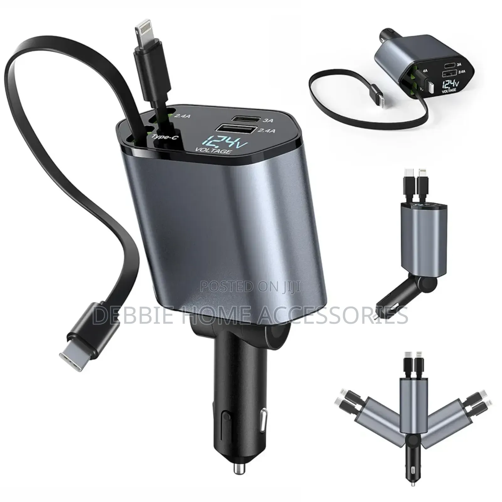 4-in-1 Car Fast Charger