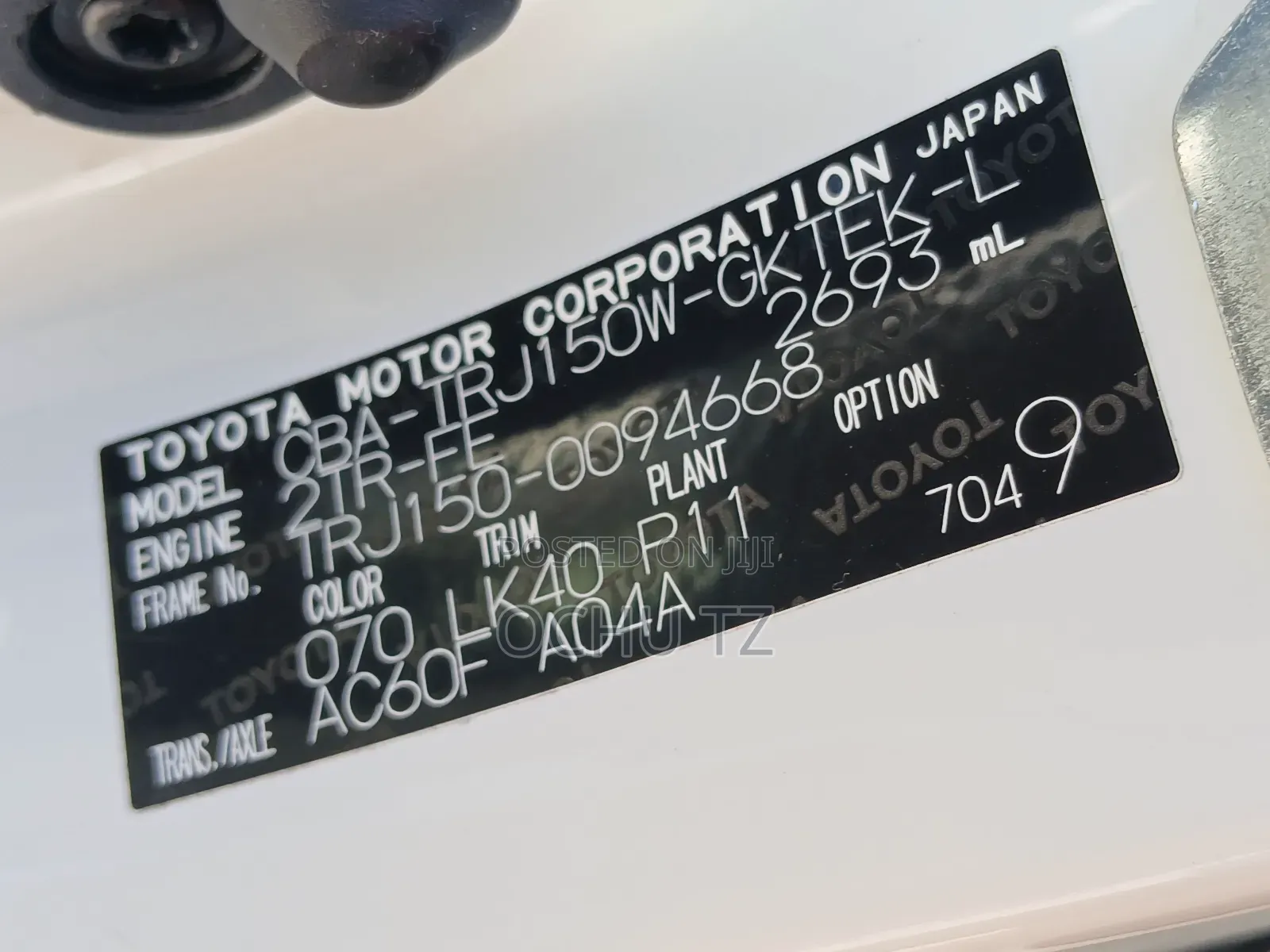 Toyota Land Cruiser Prado 2018 White