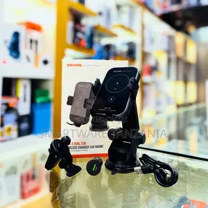 Porodo 3 In 1 Car Charger Mount 15w With Qc3.0 Car Charger