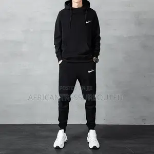 Nike Set Tracksuit Featuring Hoodie and Sweatpant Available Size M—2xl