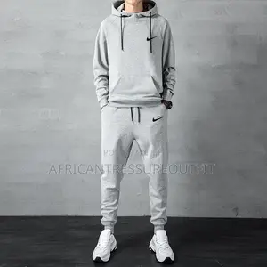 Nike Set Tracksuit Featuring Hoodie and Sweatpant Available Size M—2xl