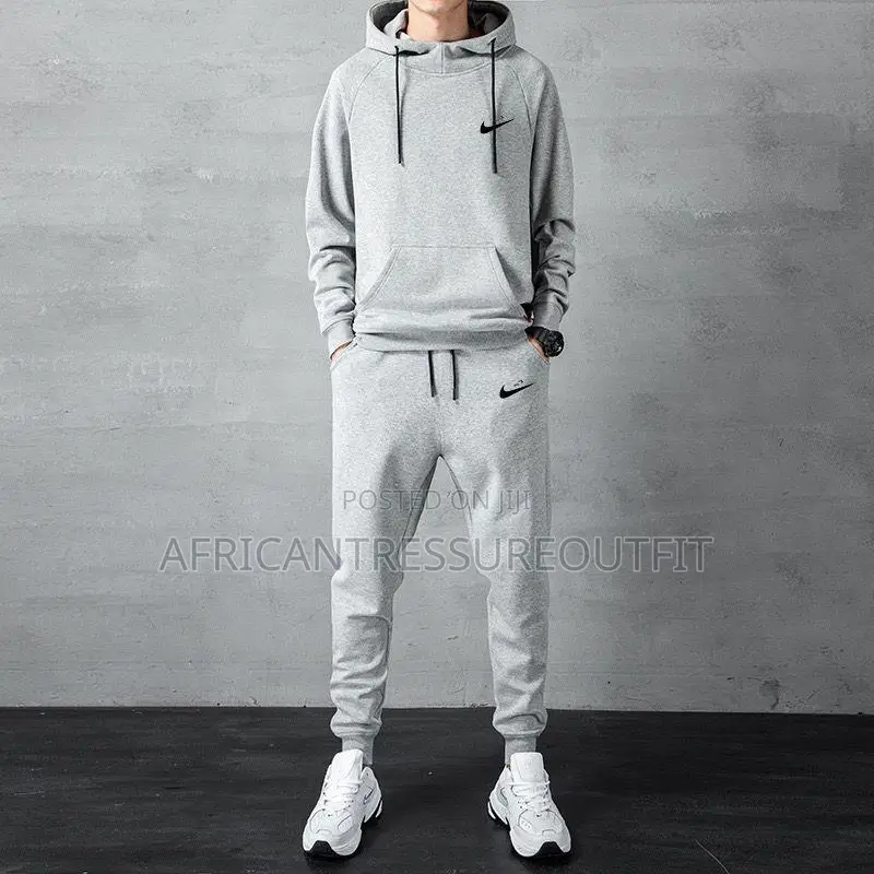 Nike Set Tracksuit Featuring Hoodie and Sweatpant Available Size M—2xl