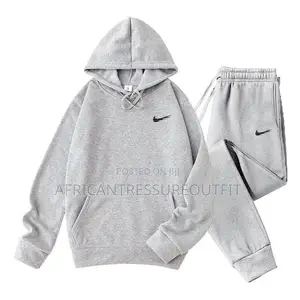 Nike Set Tracksuit Featuring Hoodie and Sweatpant Available Size M—2xl